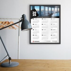 2026 Poster Calendar, one page - 11 x 14 Vertical