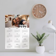 2026 Poster Calendar A3, one page - 11.7 x 16.5 Vertical