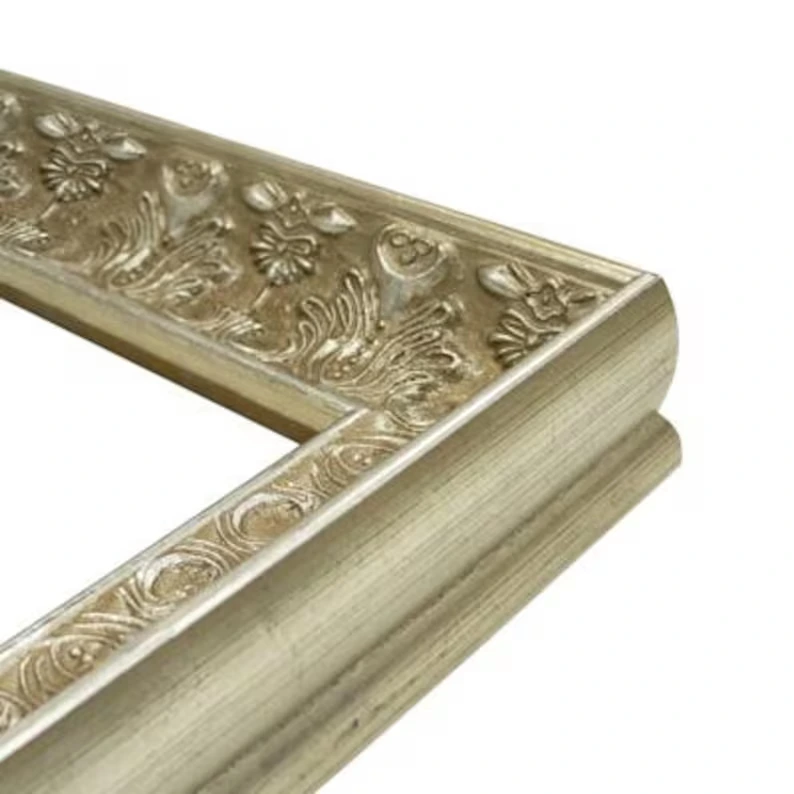 Flora Custom TV Frame: Ornate Gold or Silver Decorative Surround - Image 4