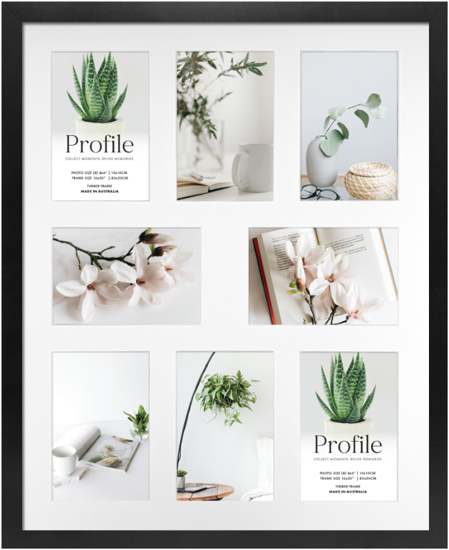 Decorator Black Gallery Collage Photo Frames - Image 6