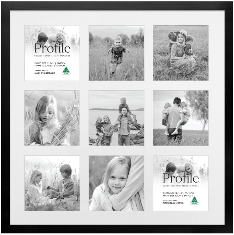 Decorator Black Gallery Collage Photo Frames - Image 3