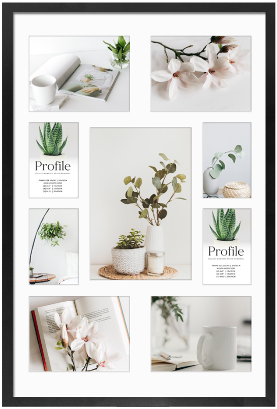 Decorator Black Gallery Collage Photo Frames - Image 2