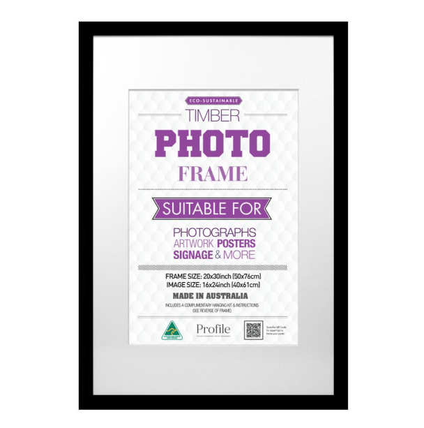 Classic Black Timber Photo Frames