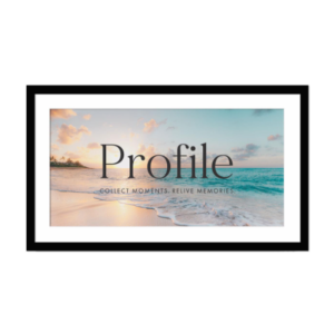 Decorator Black Panoramic Photo Frames