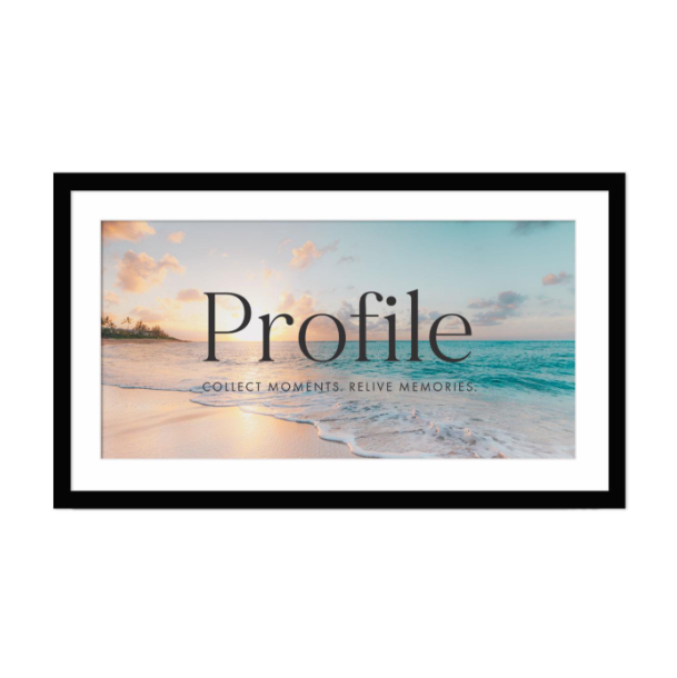 Decorator Black Panoramic Photo Frames