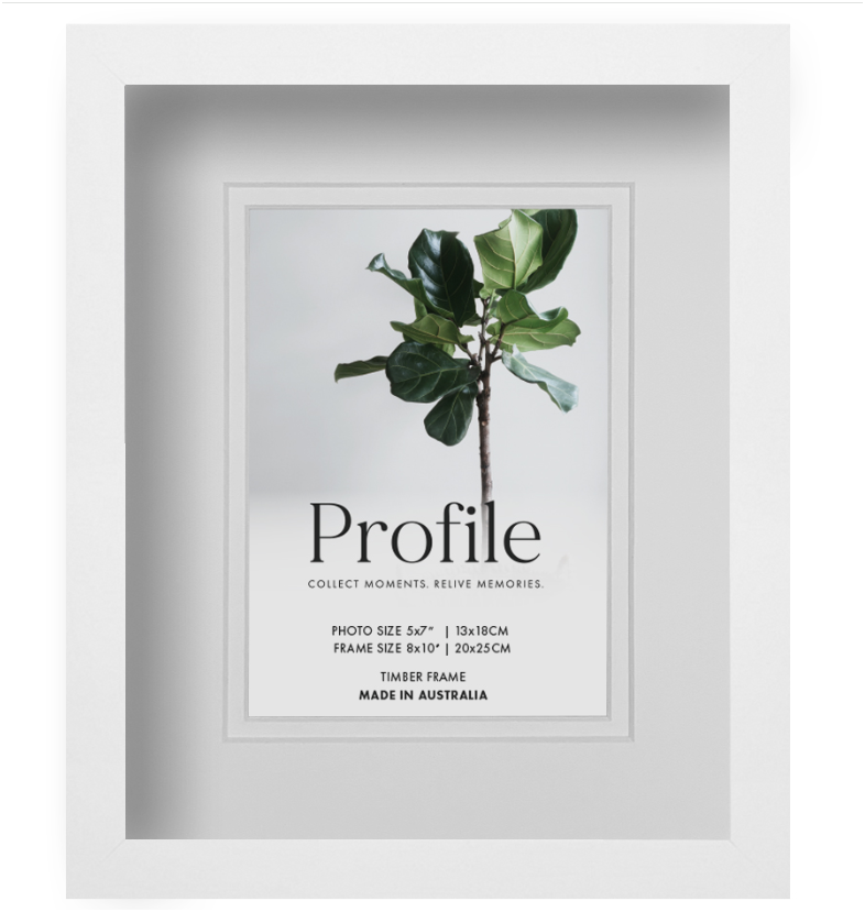 Brighton White Shadow Box Timber Photo Frames - Image 9