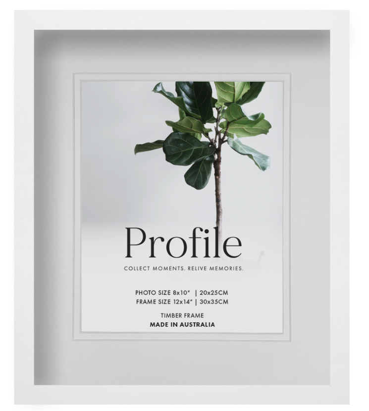 Brighton White Shadow Box Timber Photo Frames - Image 8
