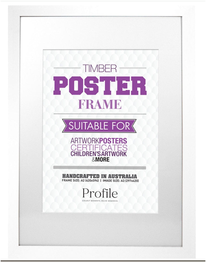 Classic White Timber Poster Picture Frames - Image 3