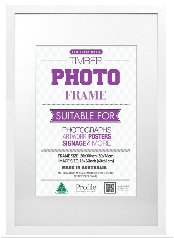 Classic White Timber Poster Picture Frames - Image 2