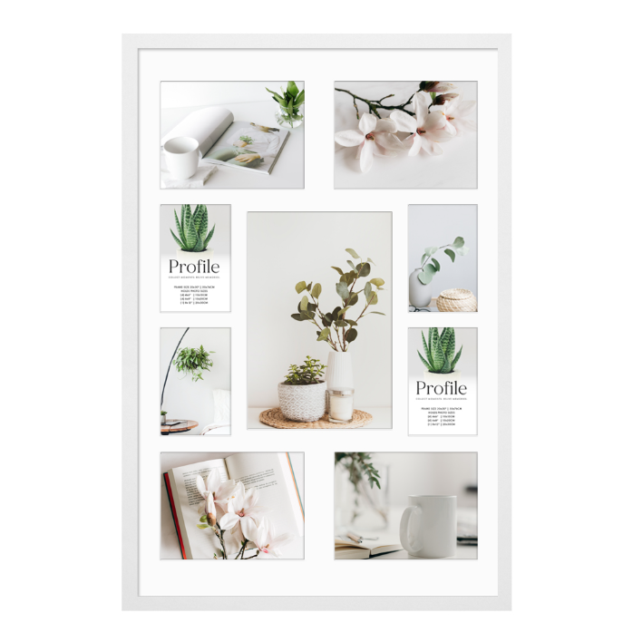 Decorator White Gallery Collage Photo Frames - Image 2