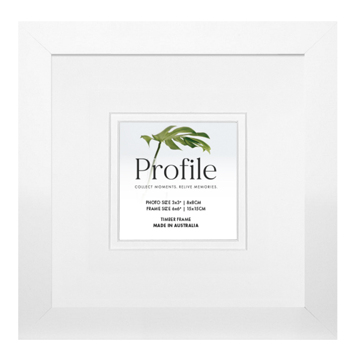 Elegant Deluxe White Square Photo Frames - Image 8