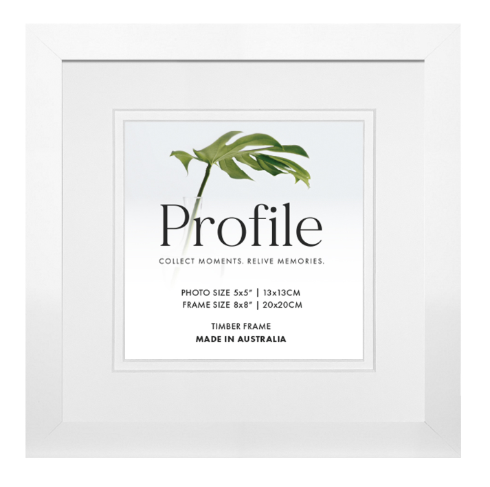Elegant Deluxe White Square Photo Frames - Image 7