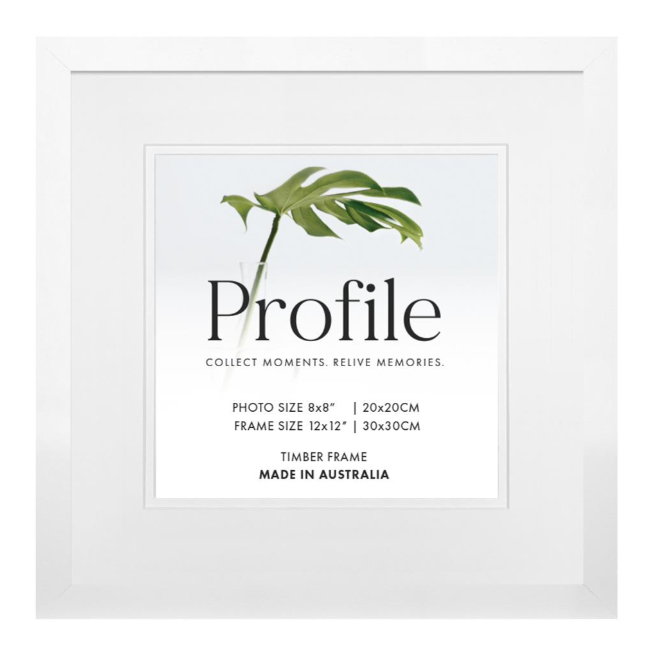 Elegant Deluxe White Square Photo Frames