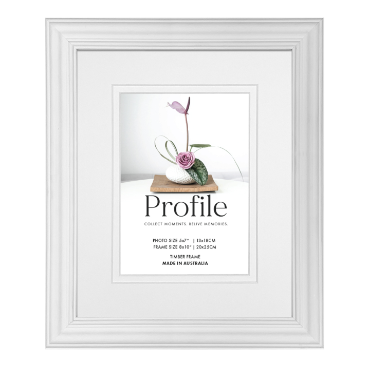 Hawthorne Deluxe White Timber Photo Frames