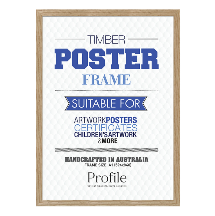 Classic Natural Oak Poster Frames