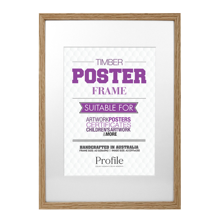 Gallery Box Victorian Ash Natural Oak Poster Frames