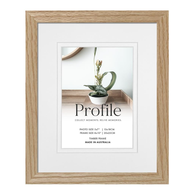 Elegant Deluxe Natural Oak Timber Photo Frames