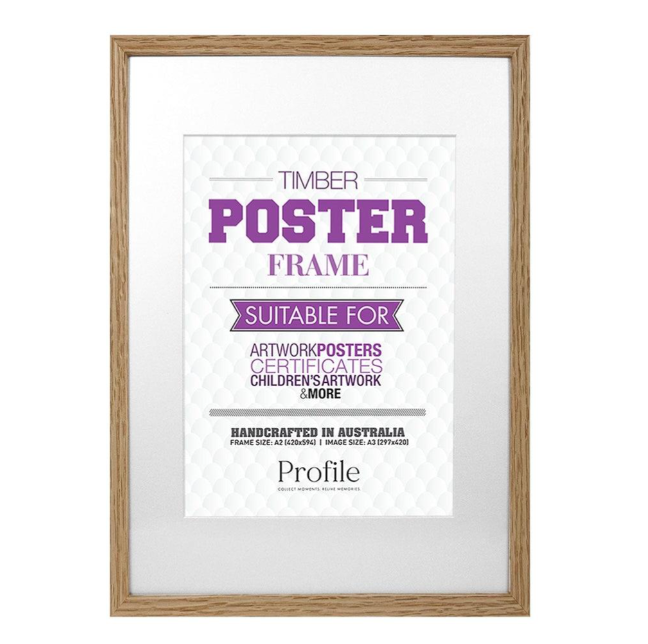 Decorator Natural Oak Poster Frames