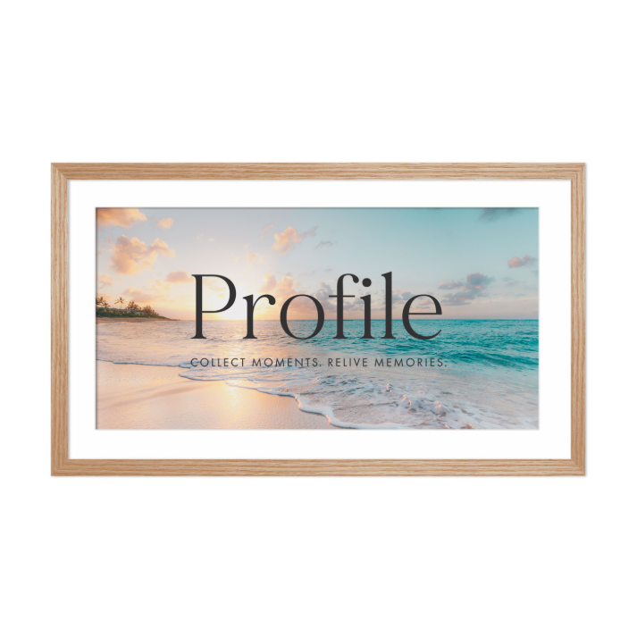 Decorator Natural Oak Panoramic Photo Frames