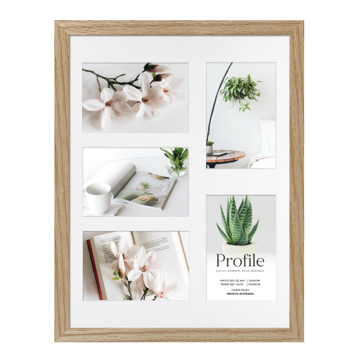 Decorator Natural Oak Gallery Collage Photo Frames - Image 7