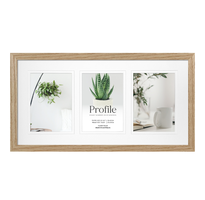 Decorator Natural Oak Gallery Collage Photo Frames - Image 4