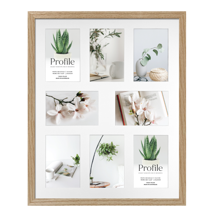 Decorator Natural Oak Gallery Collage Photo Frames - Image 3