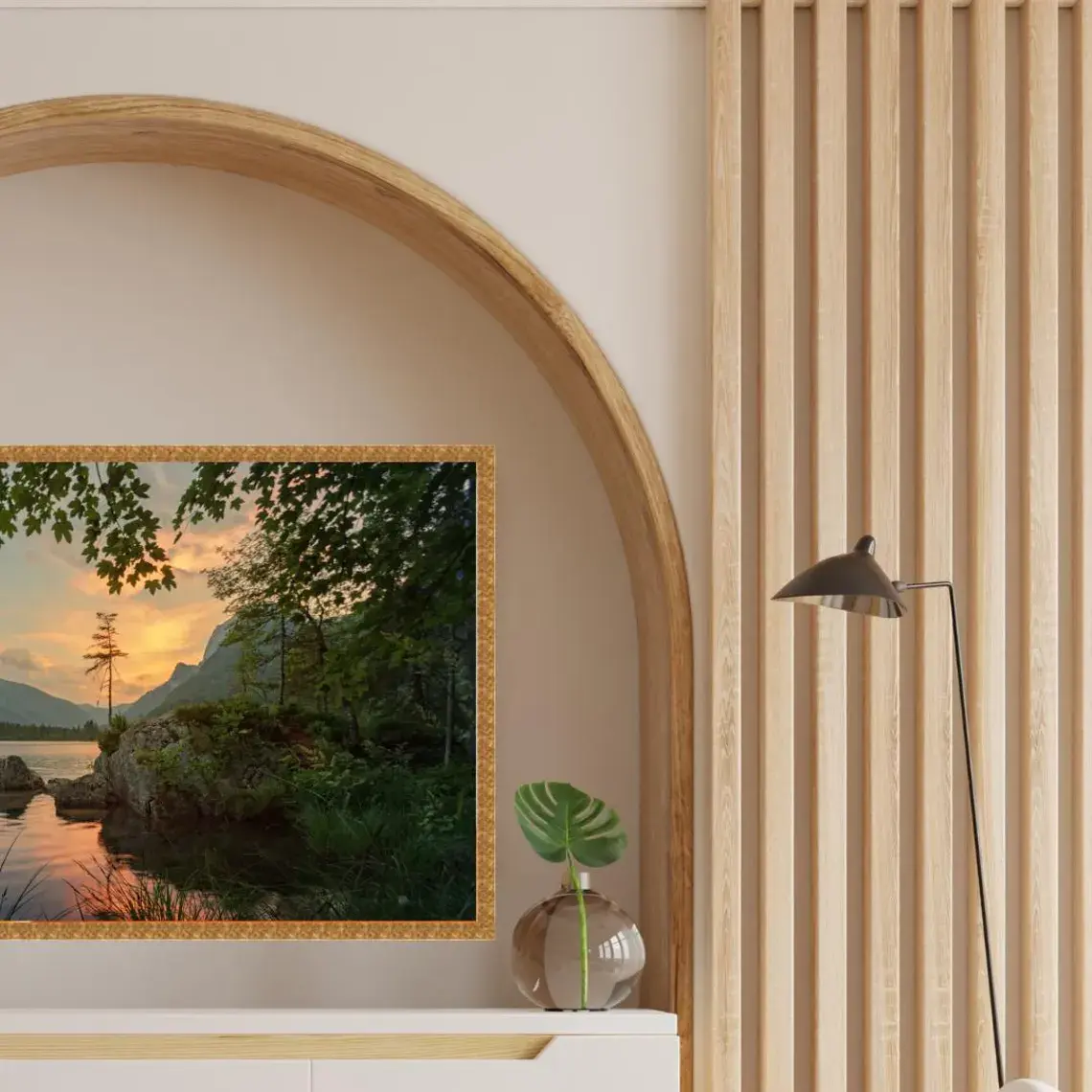 Handmade Gold Ornate TV Frame – Custom Bespoke Home Decor, Fully Assembled - Image 2