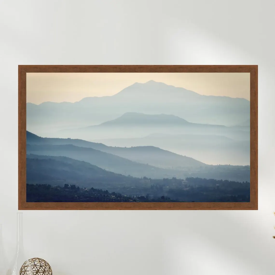 Botanica Chocolate TV Frame | Dark Brown Wood Look Custom, Australia - Image 3