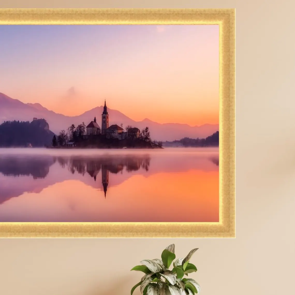 Handmade Ornate Gold & Silver TV Frame – Custom Bespoke Home Decor for Wall-Mount TVs - Image 4