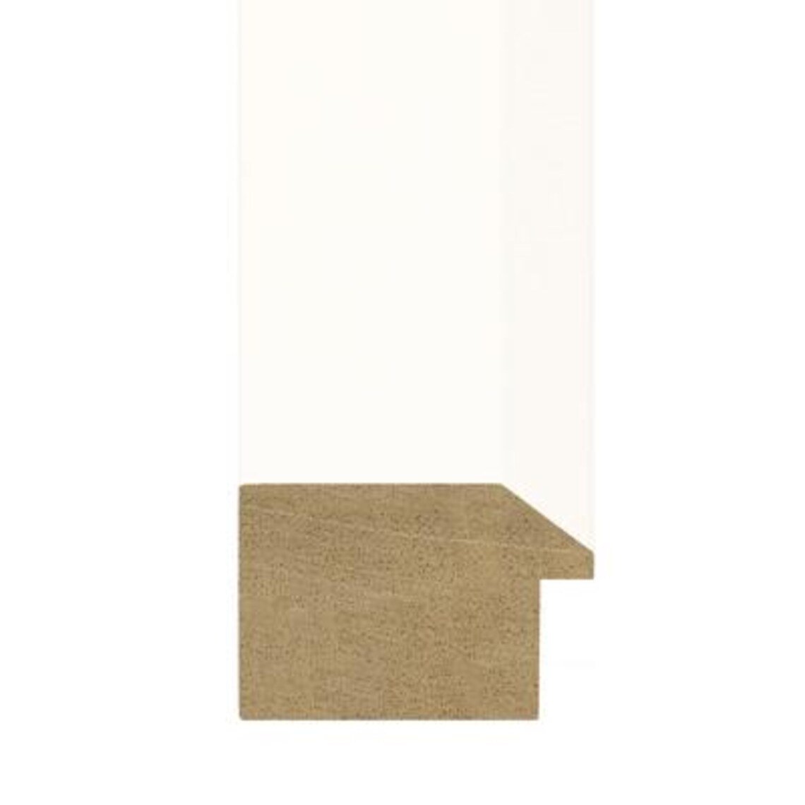 Matte White Floating TV Frame – Modern Manhattan Style, Fully Assembled - Image 3