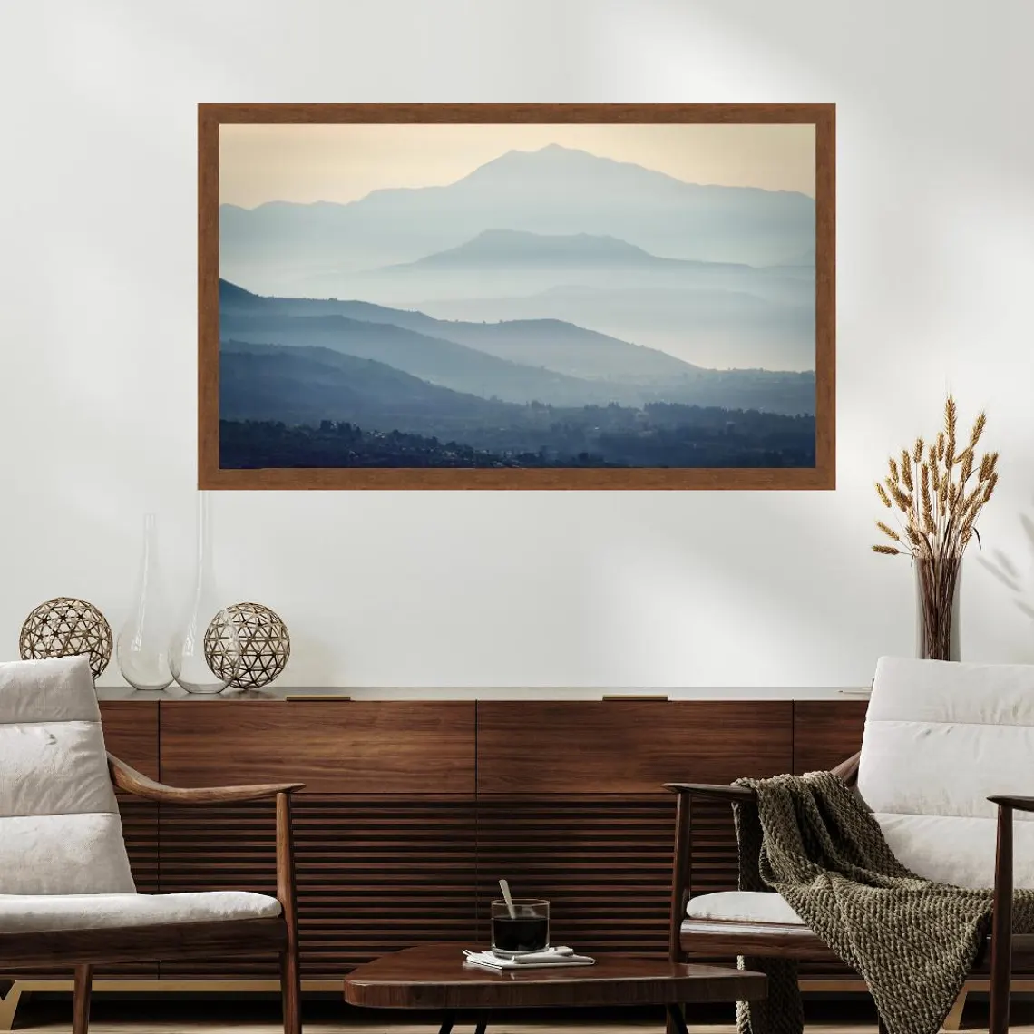 Botanica Chocolate TV Frame | Dark Brown Wood Look Custom, Australia - Image 6