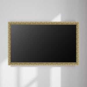 Flora Custom TV Frame: Ornate Gold or Silver Decorative Surround
