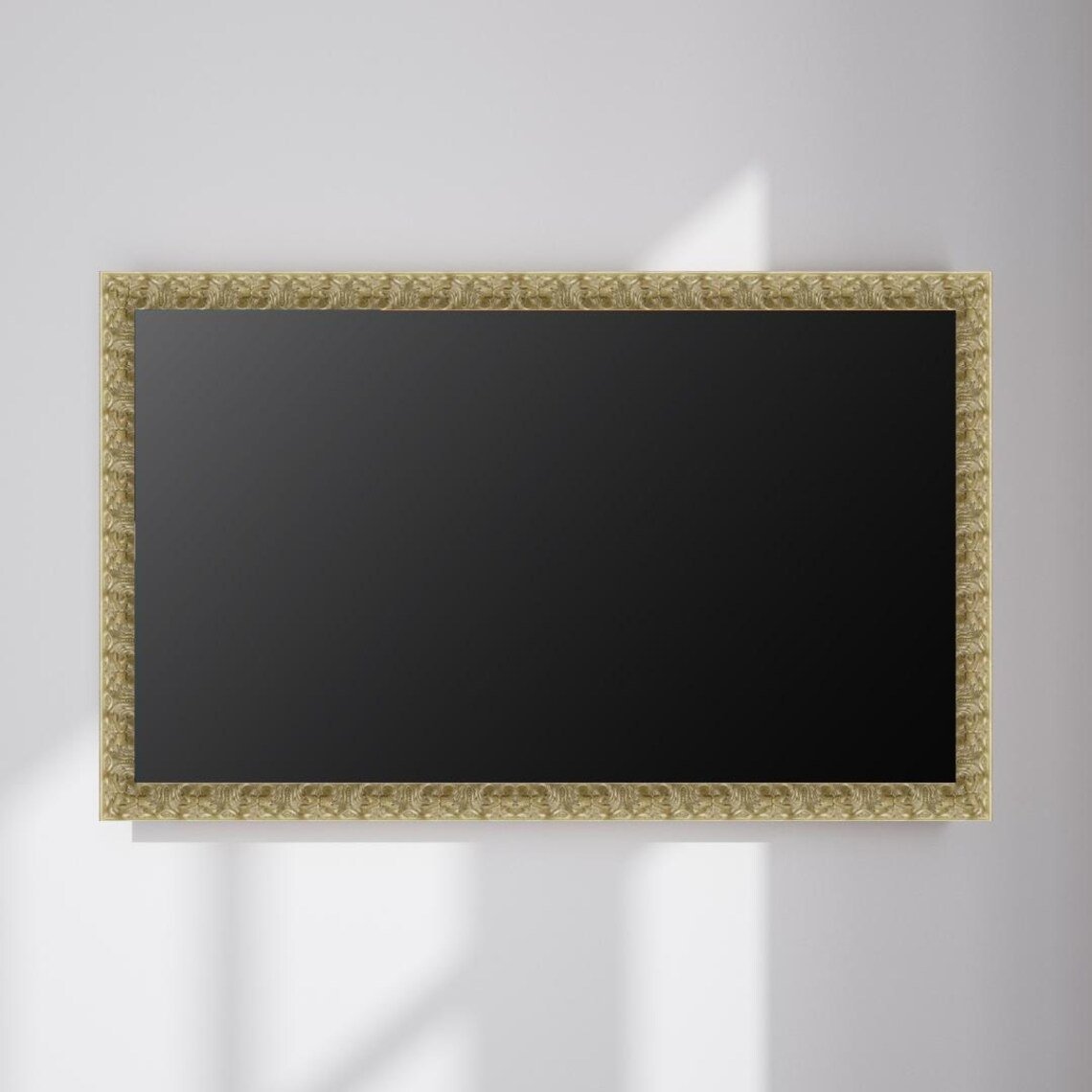 Flora Custom TV Frame: Ornate Gold or Silver Decorative Surround