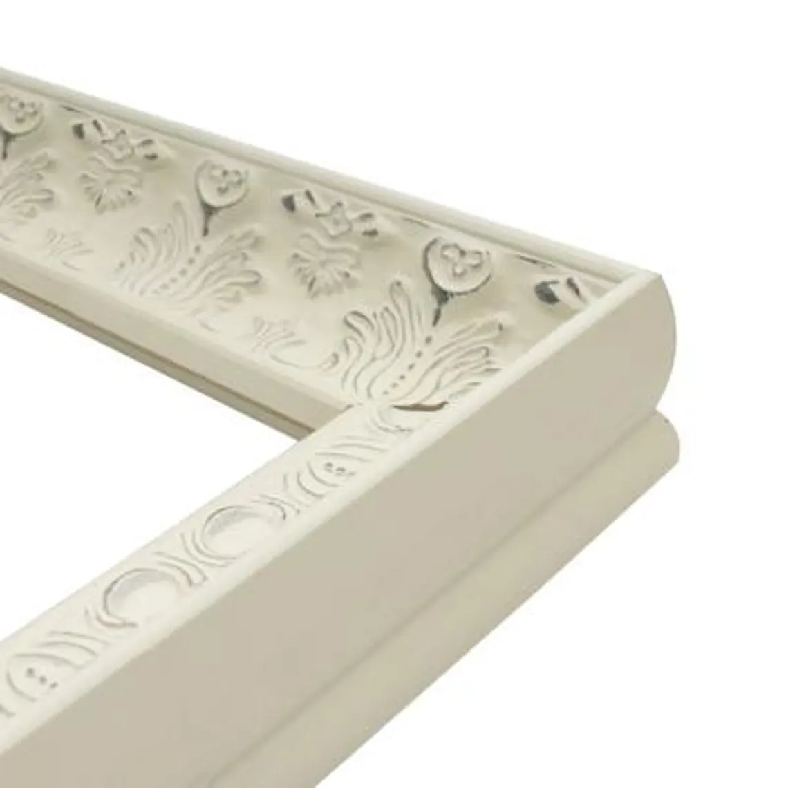 White Ornate TV Frame | Custom Wall Mounted Elegant Home Décor - Image 5