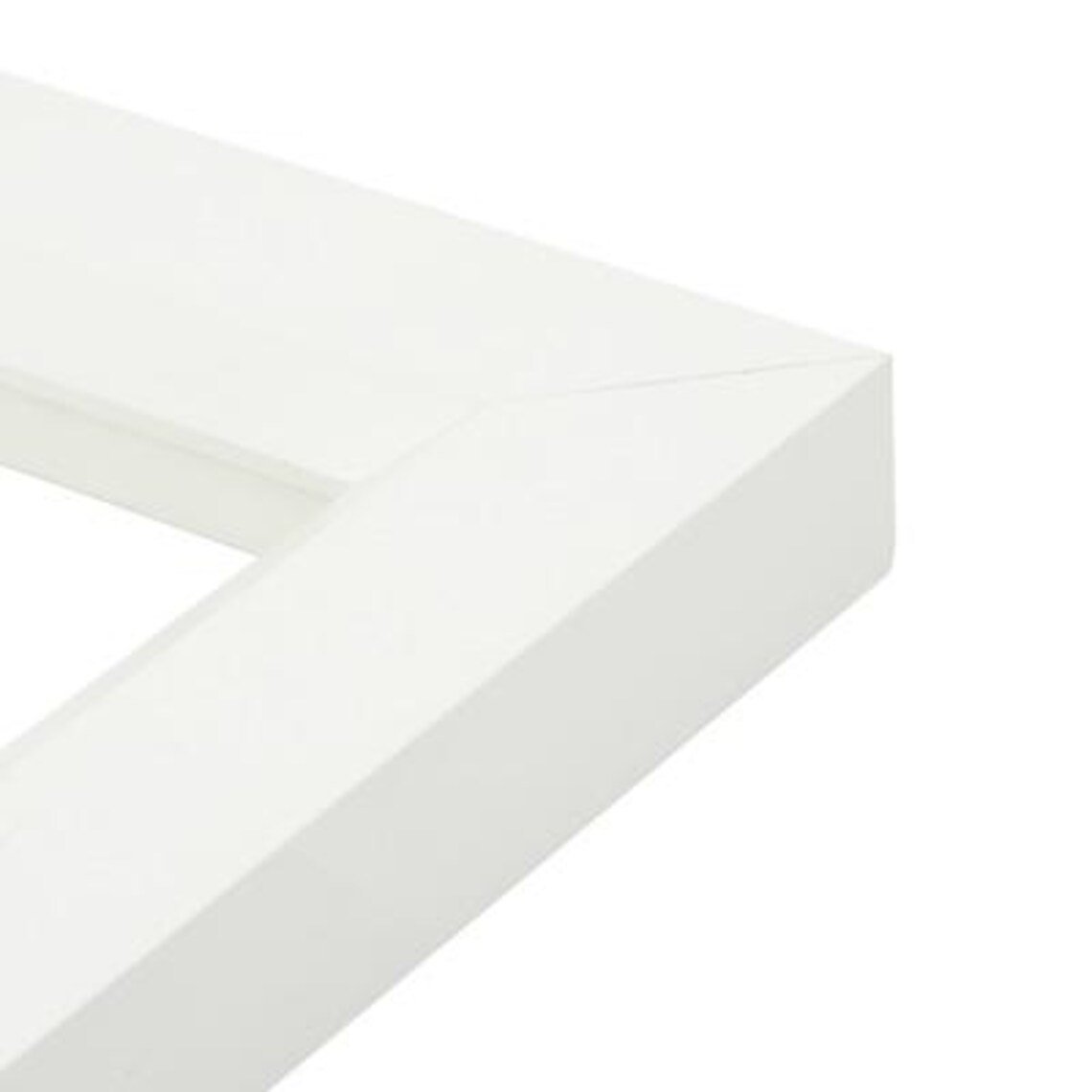 Matte White Floating TV Frame – Modern Manhattan Style, Fully Assembled - Image 5