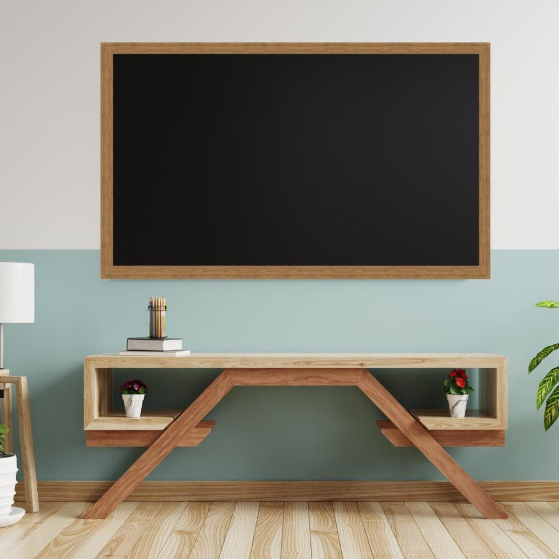 Handmade Teak TV Frame – Botanica Timber Design, Custom Fit, Fully Assembled - Image 6