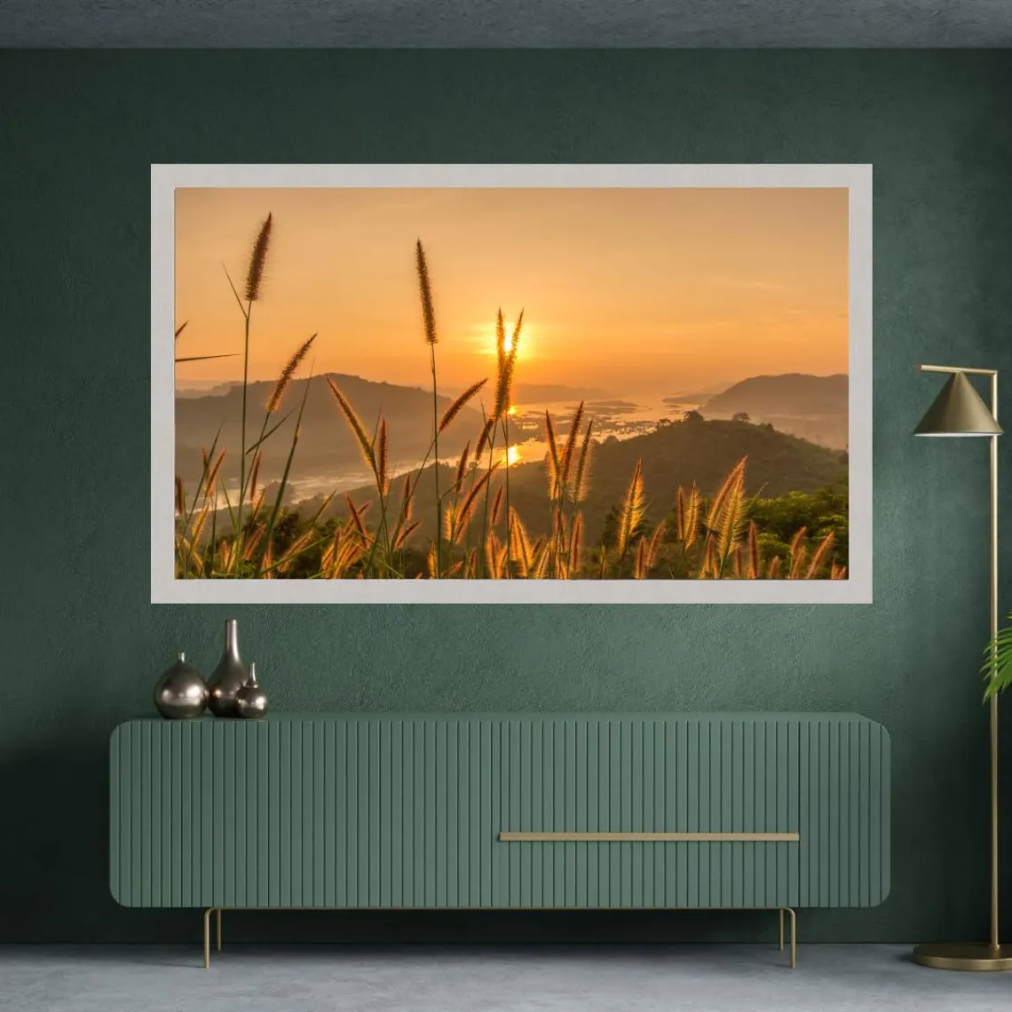 Handcrafted TV Frame - Botanica White Wood Look - Made in Australia - Image 2