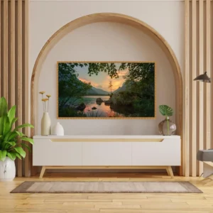 Handmade Gold Ornate TV Frame – Custom Bespoke Home Decor, Fully Assembled