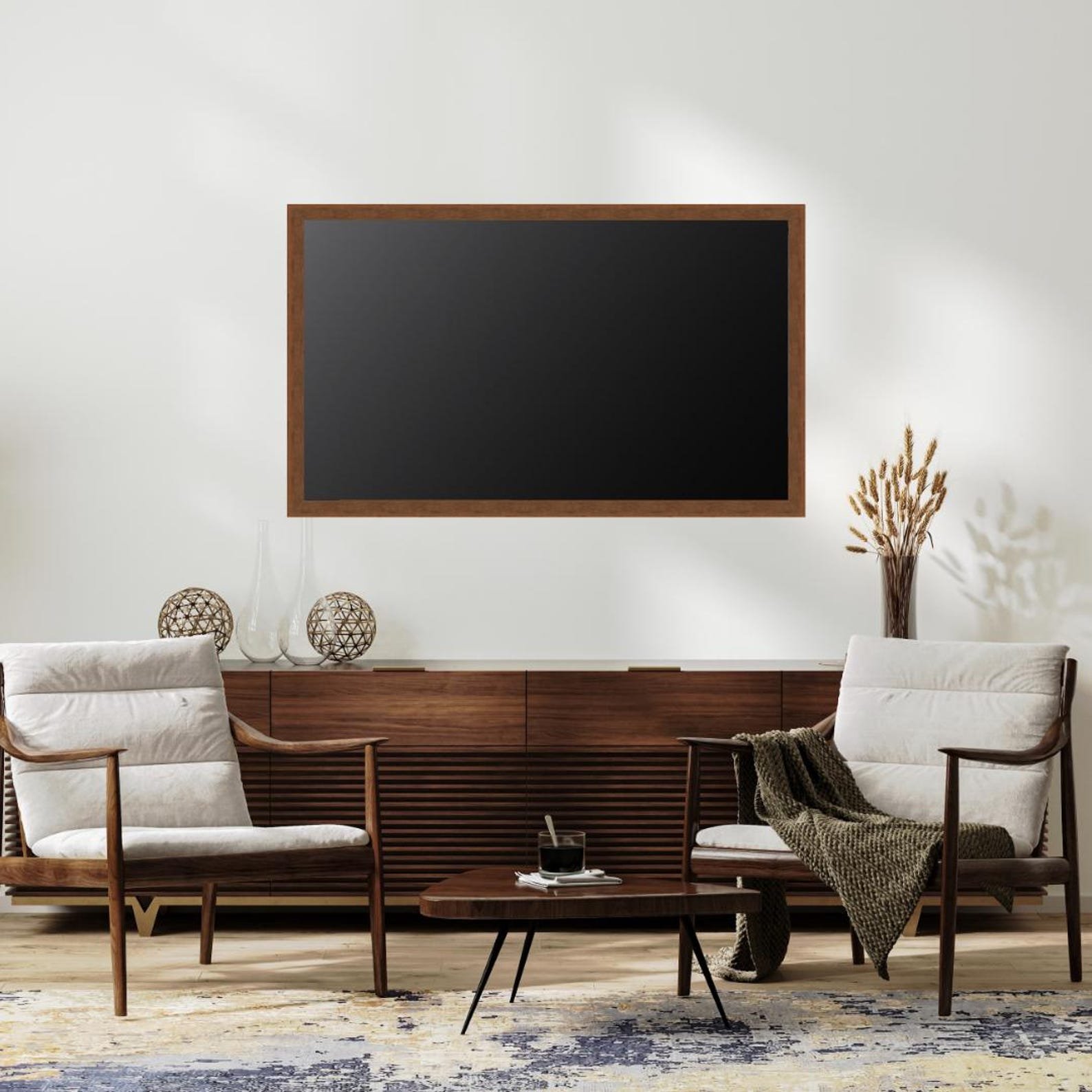 Botanica Chocolate TV Frame | Dark Brown Wood Look Custom, Australia