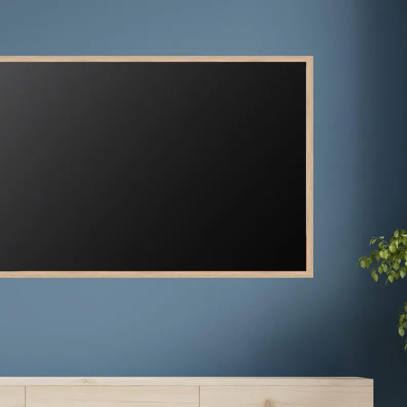 Handmade Australian Oak TV Frame | Natural Timber Modern Wall Mount (Melbourne Made) - Image 6