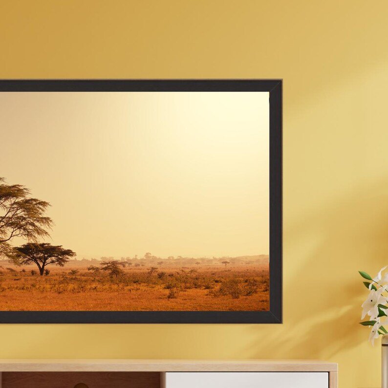 Black & Timber TV Frame: Scandinavian Style, Handmade in Australia - Image 2