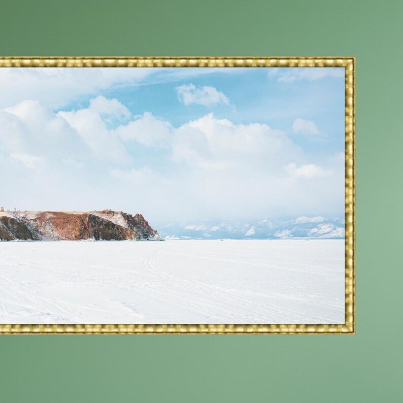 Kyoto Gold Timber TV Frame | Minimal Modern Wall Mount Cover Australia - Image 3