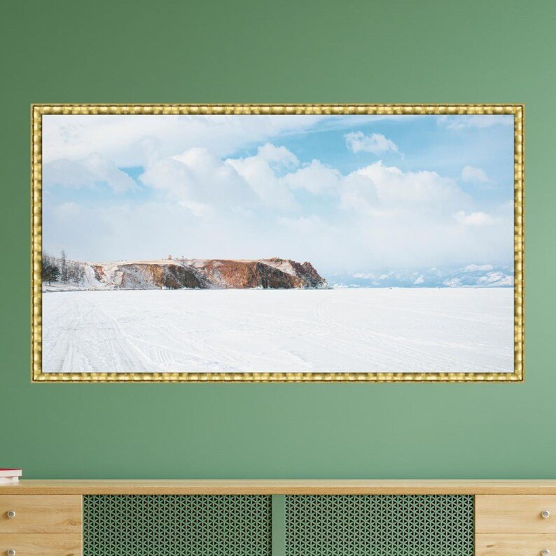 Kyoto Gold Timber TV Frame | Minimal Modern Wall Mount Cover Australia - Image 5